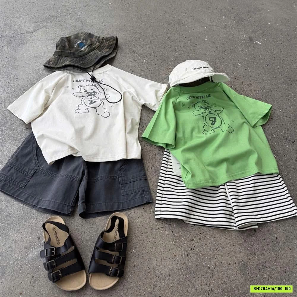 ÁO THUN IN GẤU XUẤT HÀN