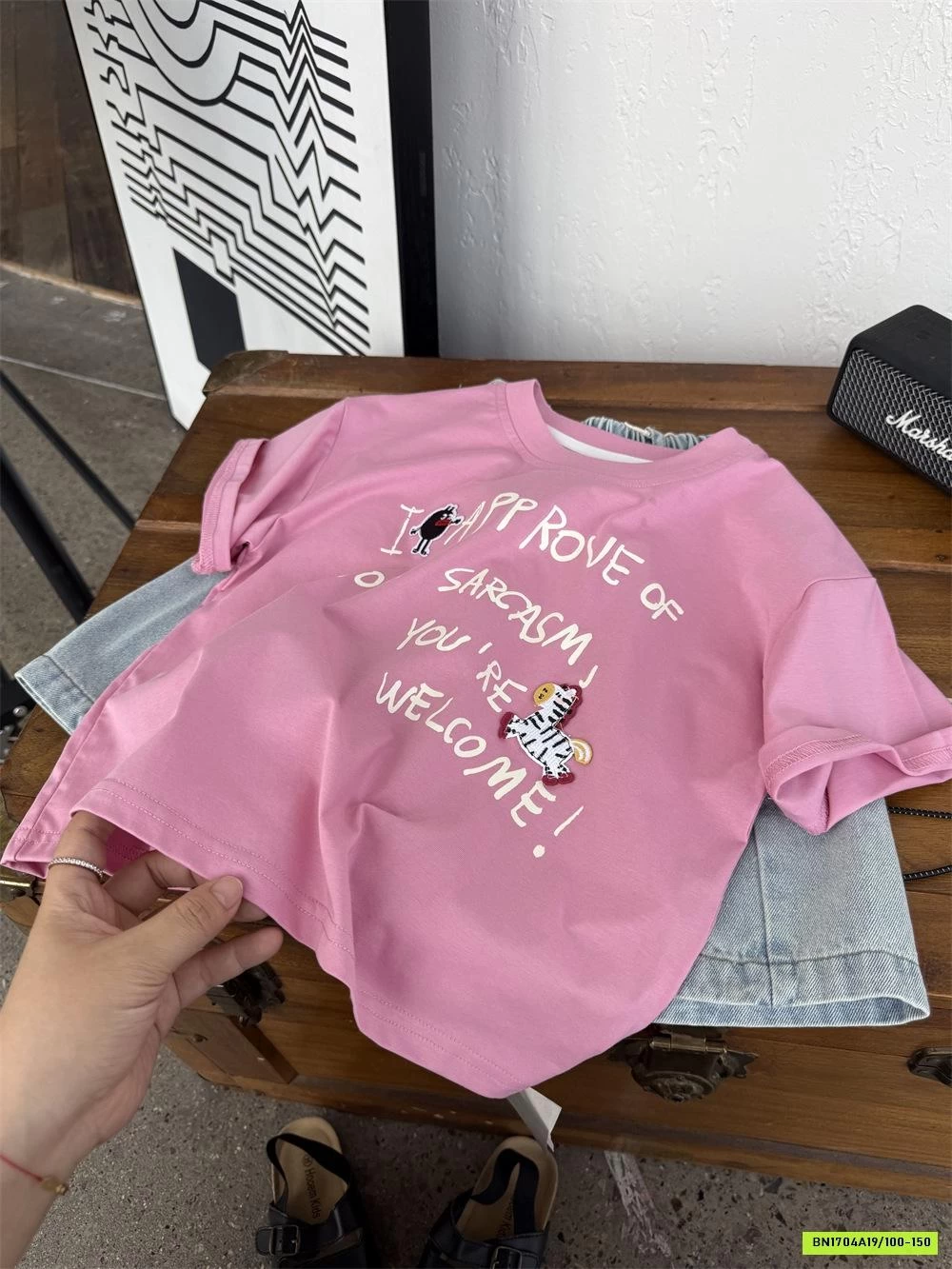 THUN HỒNG IN CHỮ