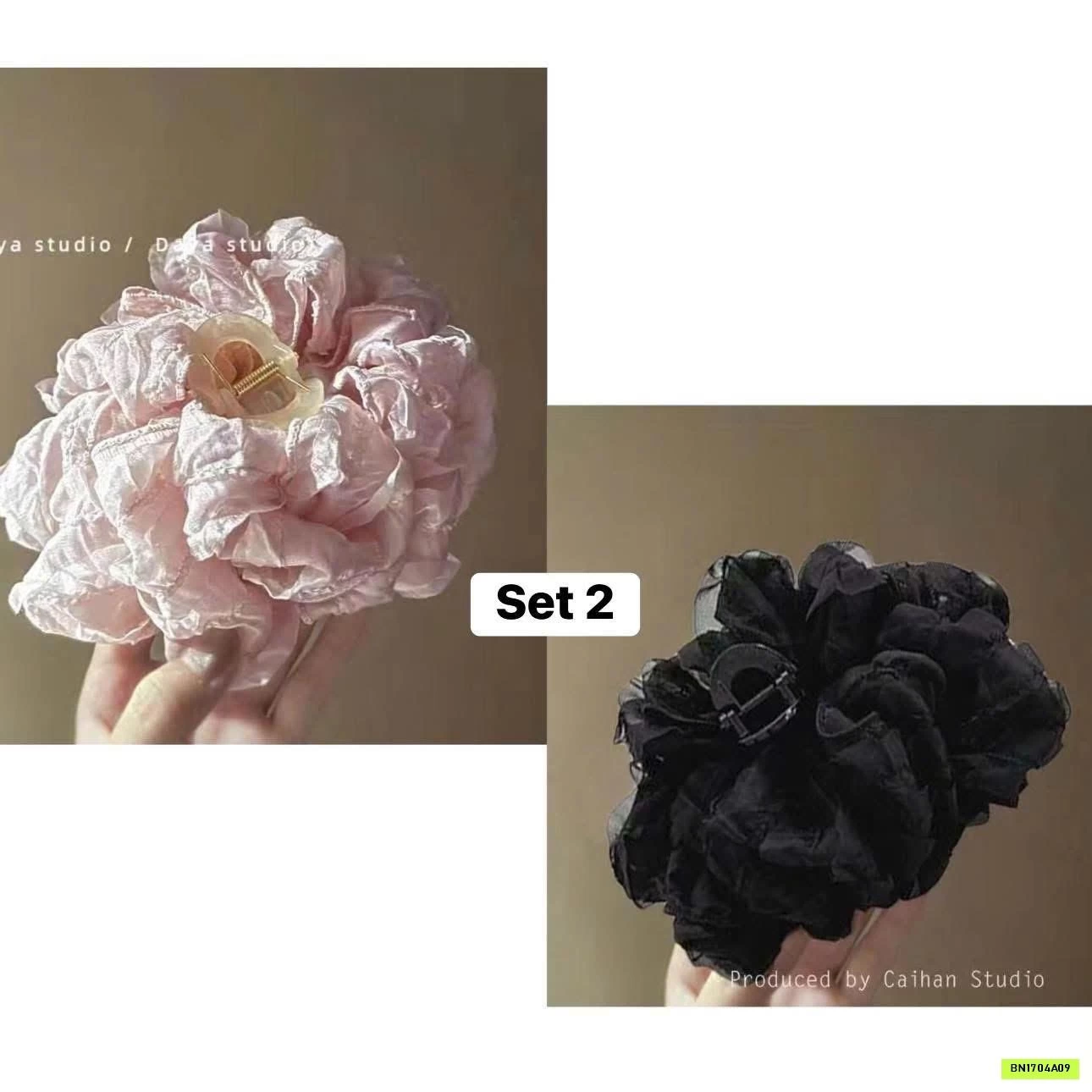 SET 2 KẸP TÓC BẢN TO HQ