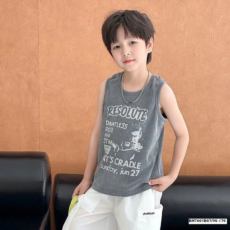 ÁO THUN 3 LỖ BÉ TRAI AMBB 25C123