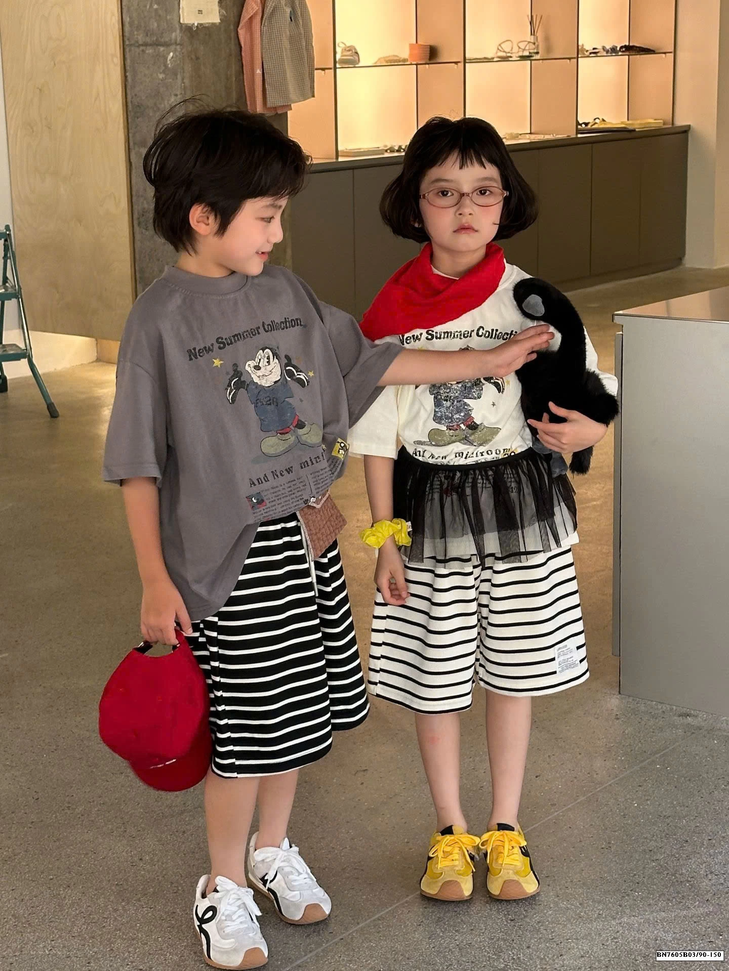 QUẦN SHORT COTTON KẺ NGANG