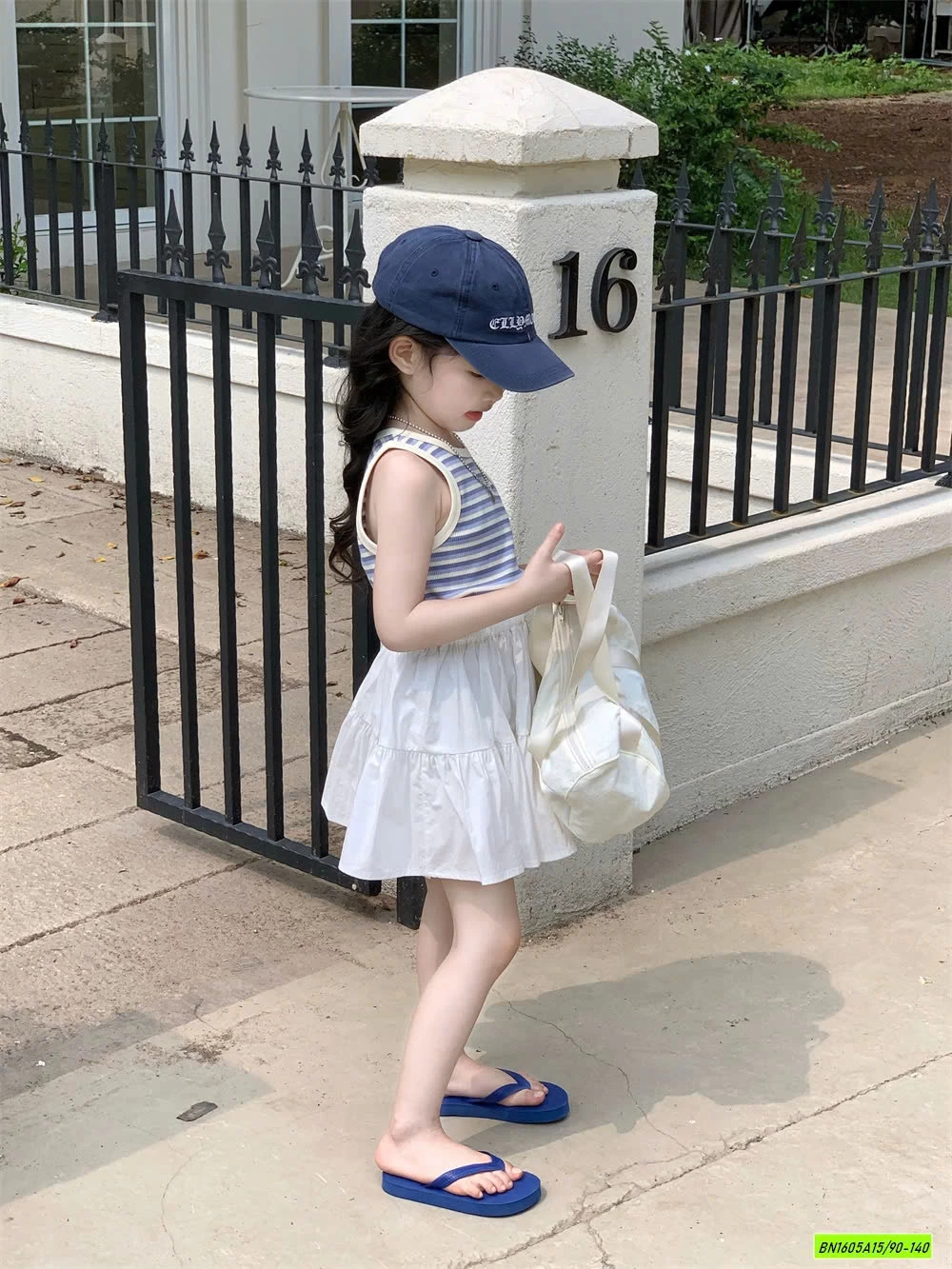 ÁO SÁT NÁCH KẺ MIX CV TRẮNG