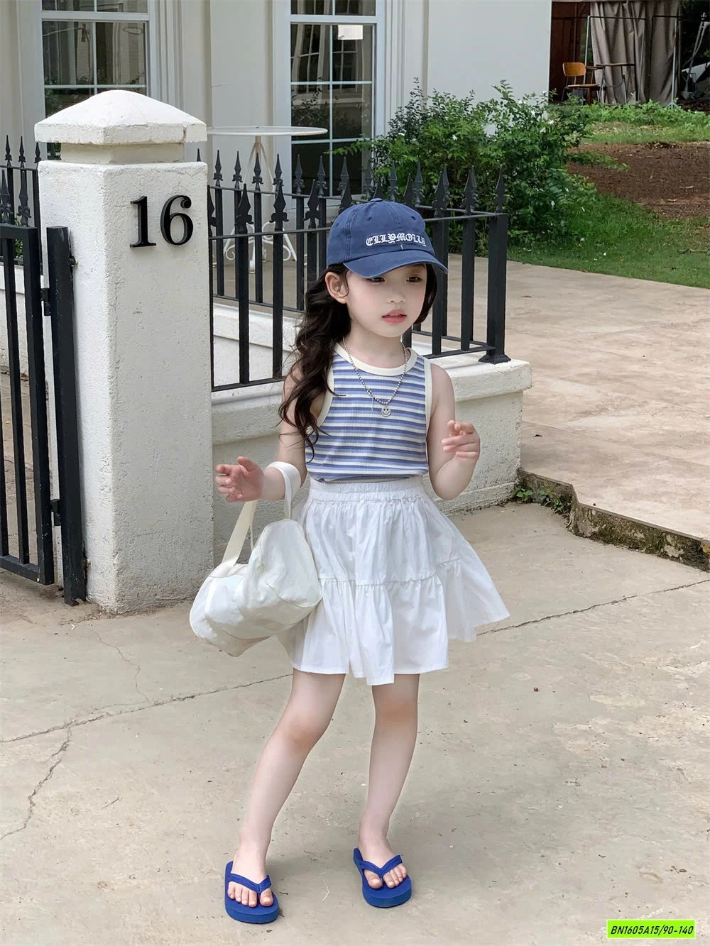 ÁO SÁT NÁCH KẺ MIX CV TRẮNG