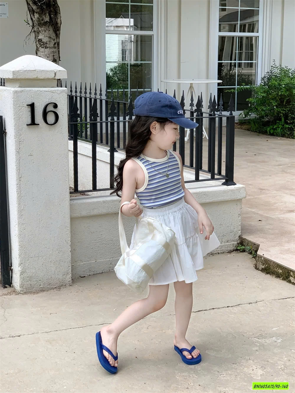 ÁO SÁT NÁCH KẺ MIX CV TRẮNG