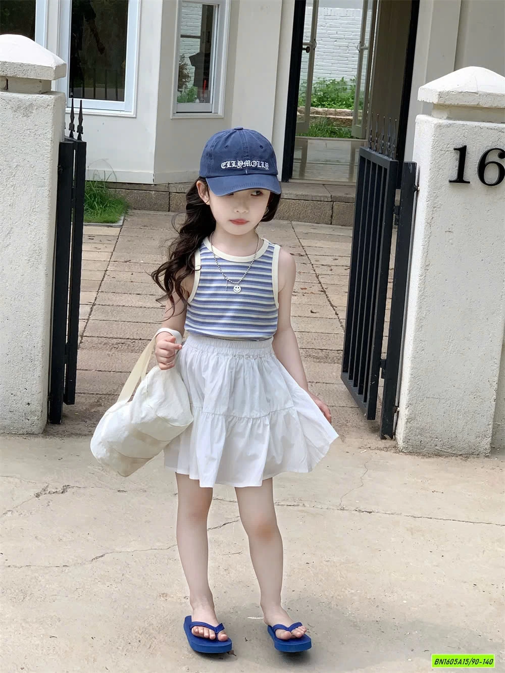 ÁO SÁT NÁCH KẺ MIX CV TRẮNG