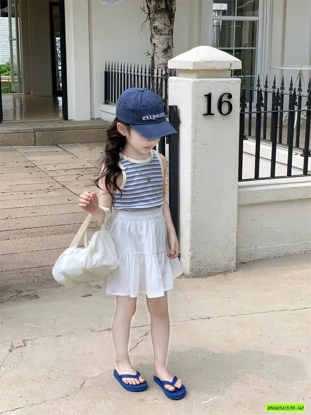 ÁO SÁT NÁCH KẺ MIX CV TRẮNG