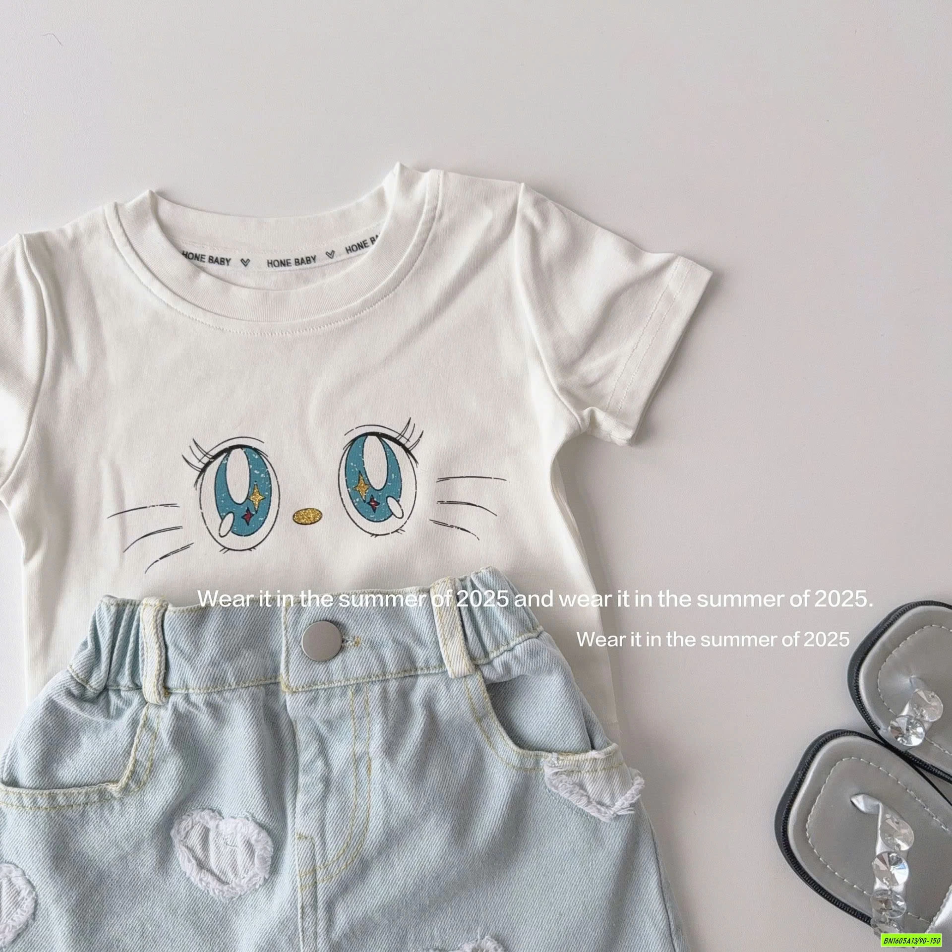 CV JEANS THÊU TRÁI TIM T&QKIDS