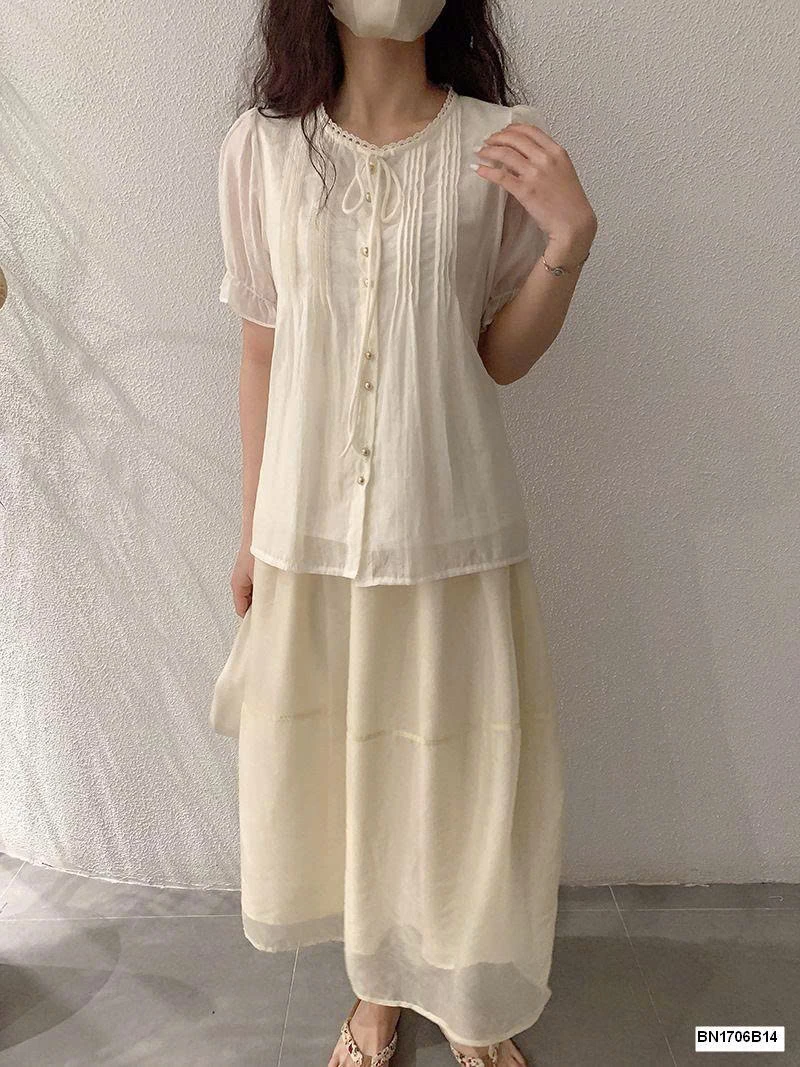 SƠ MI TAY BỒNG NỮ