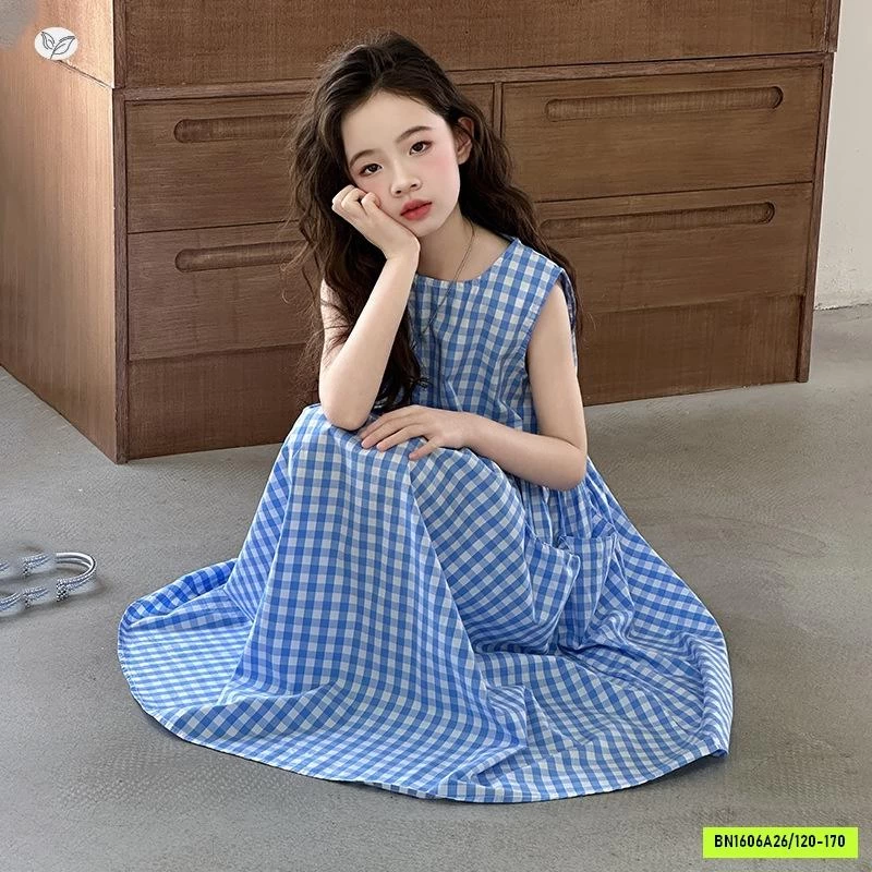 ĐẦM THÔ XÒE CARO XANH SZ ĐẠI