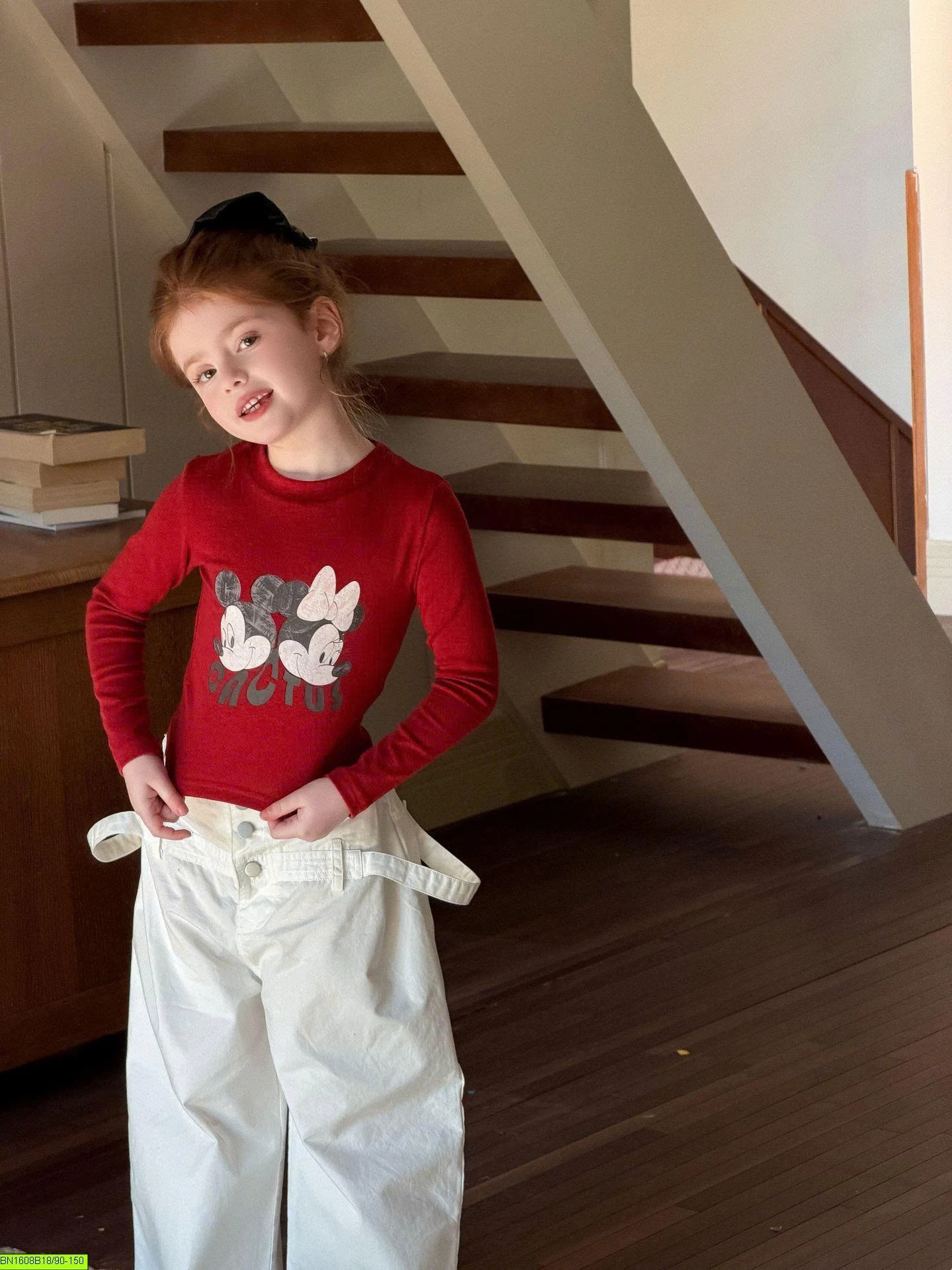 ÁO THUN MICKEY DÀI TAY DÁNG NGẮN
