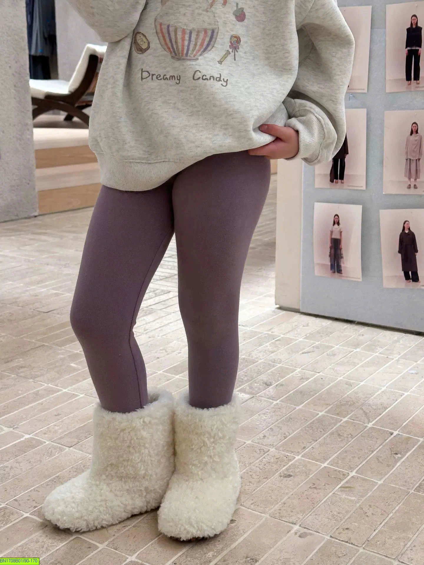 QUẦN LEGGING COTTON AMBB TRƠN MÀU 25G044