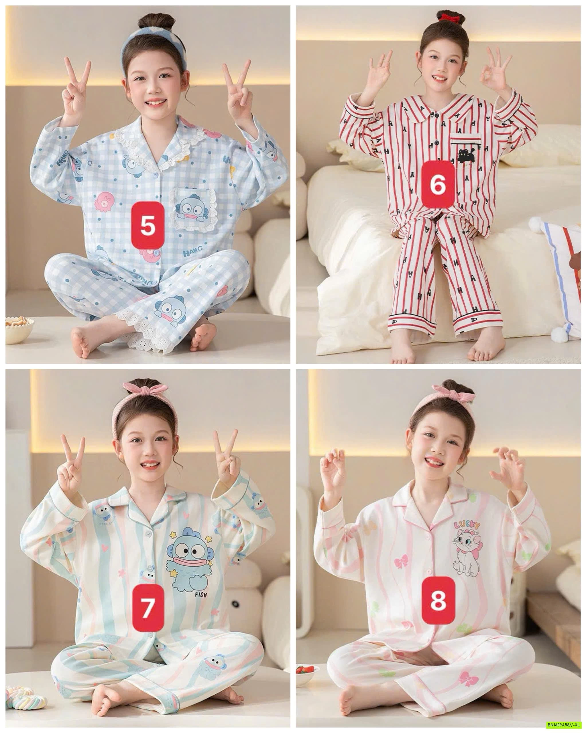 PIZAMA COTTON MẸ BÉ