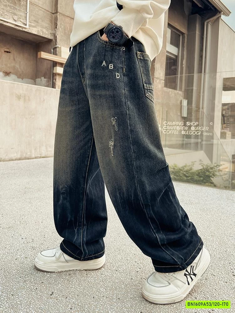 JEANS SUÔNG LOANG CÀO RÁCH