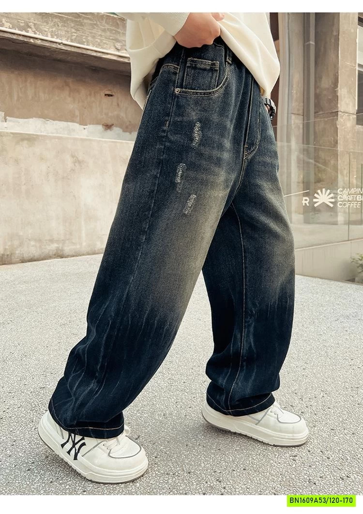 JEANS SUÔNG LOANG CÀO RÁCH