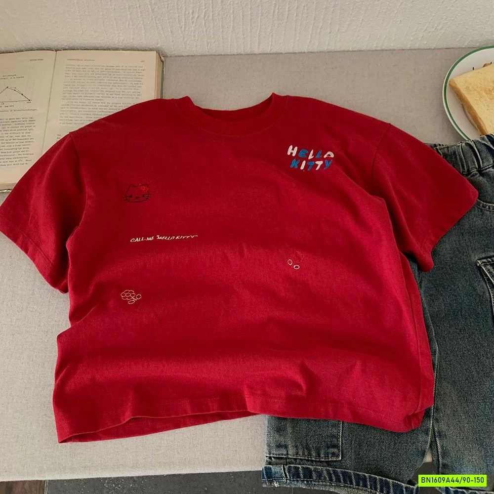 ÁO THUN TRƠN THÊU CHỮ