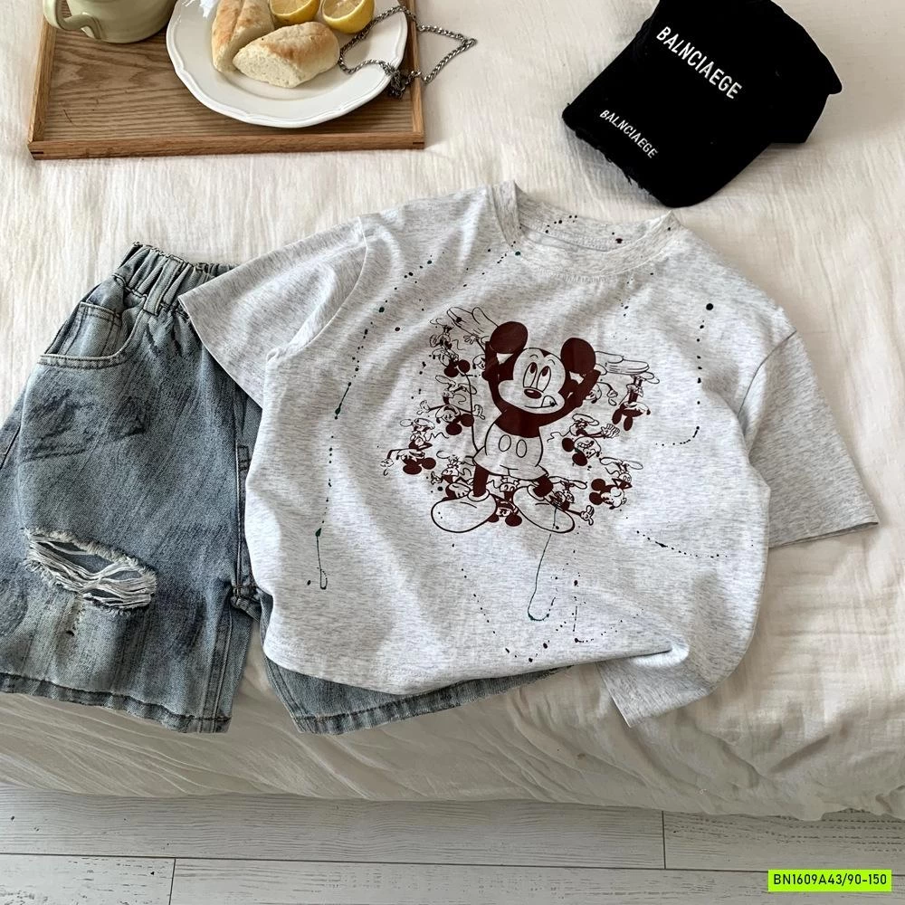 ÁO THUN MICKEY VẢY SƠN