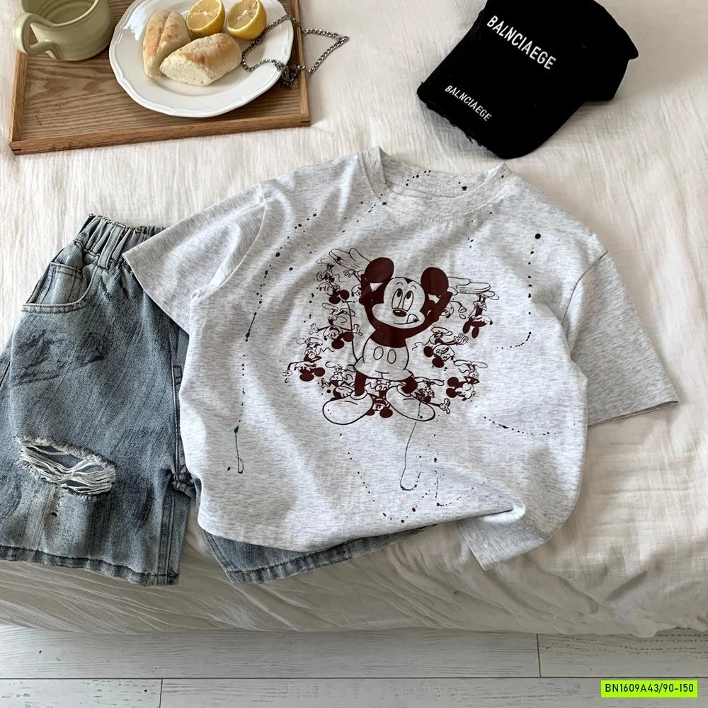 ÁO THUN MICKEY VẢY SƠN