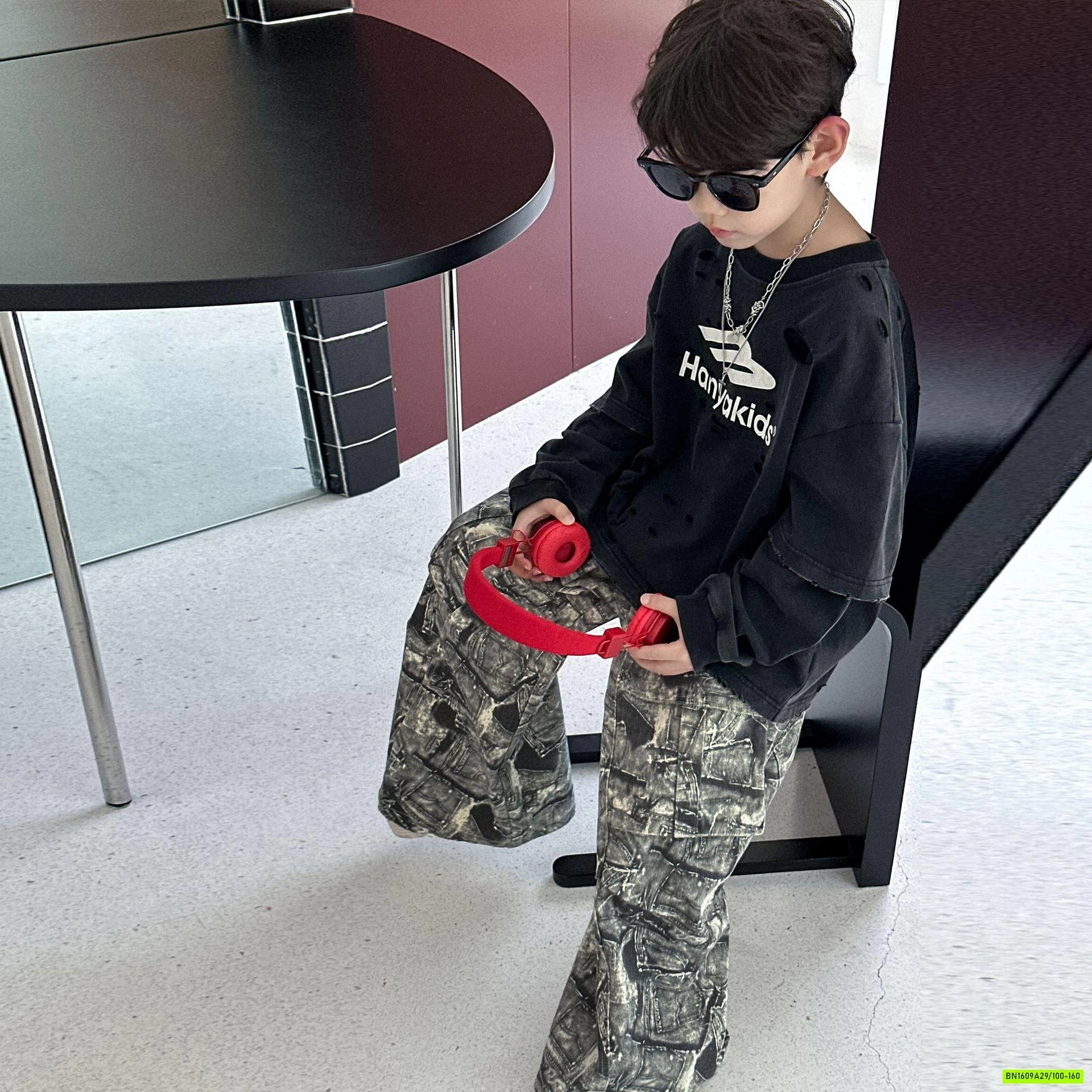 ÁO THUN ĐEN BẠC MÀU GIẢ 2 LỚP