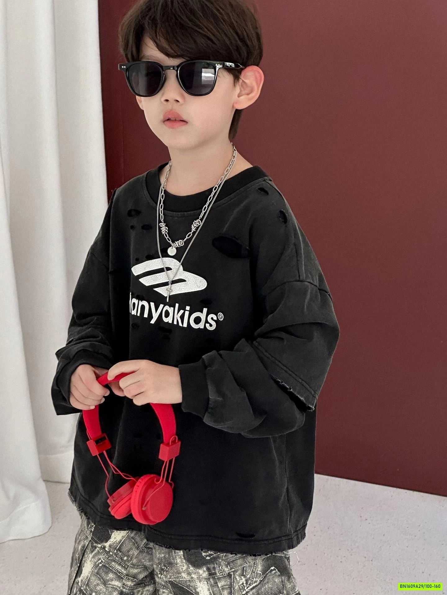 ÁO THUN ĐEN BẠC MÀU GIẢ 2 LỚP