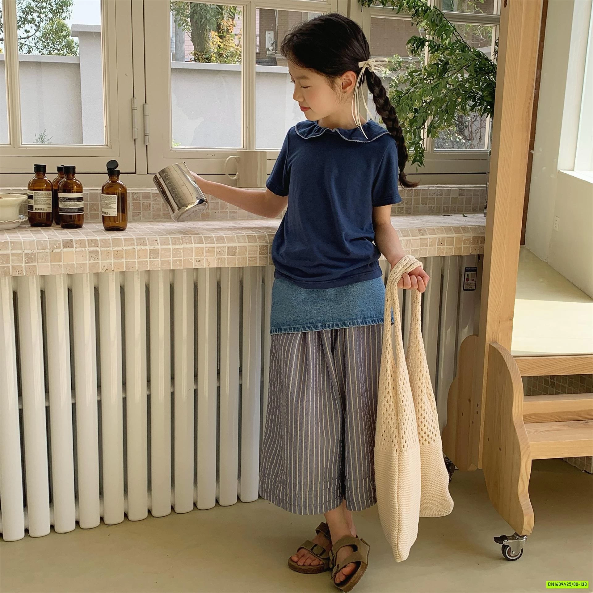 QUẦN ĐŨI ỐNG RỘNG SỌC ADBABY