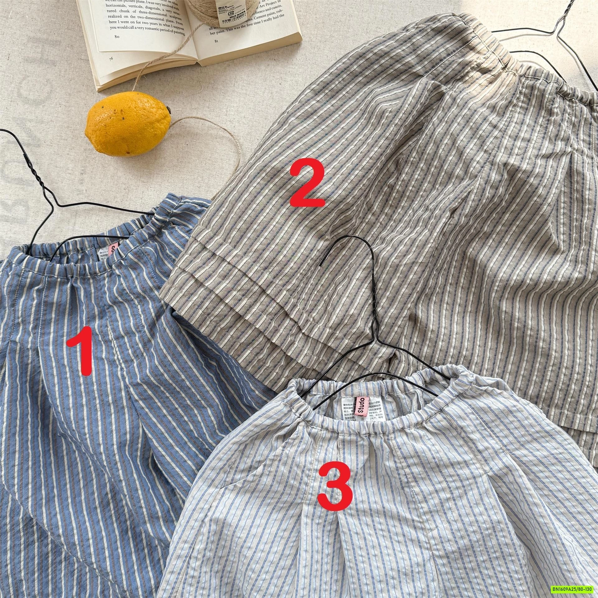 QUẦN ĐŨI ỐNG RỘNG SỌC ADBABY