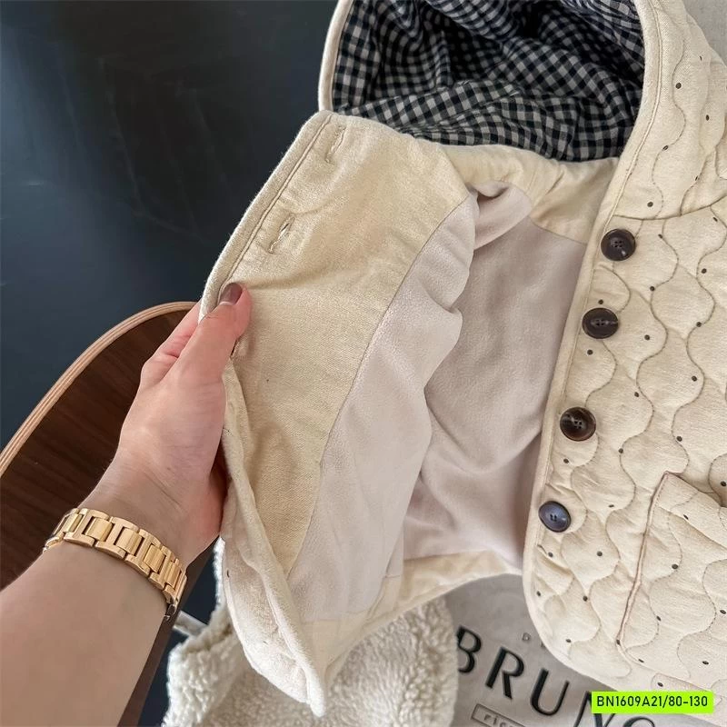 KHOÁC TRẦN TRÁM LÓT NHUNG ADBABY