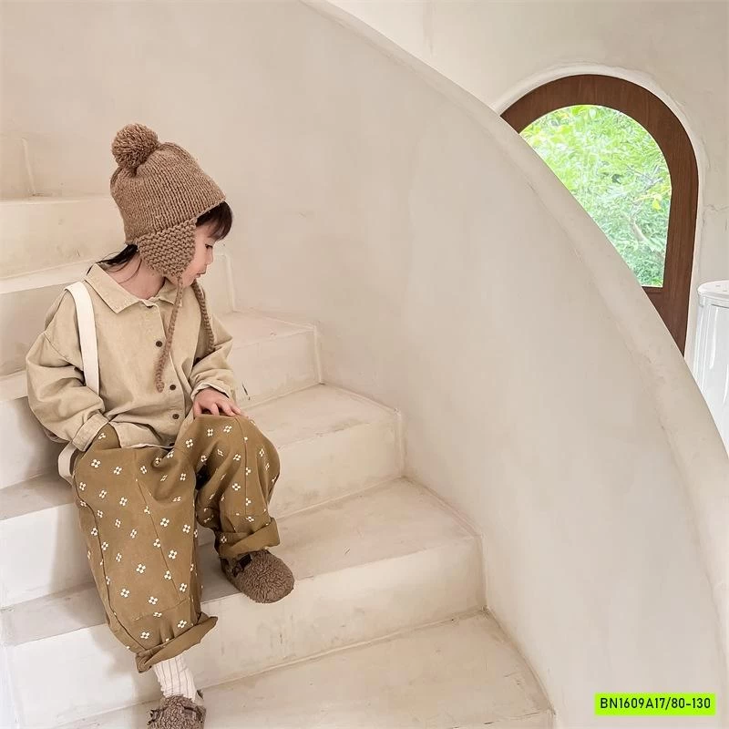 SƠ MI NHUNG THÊU GẤU ADBABY