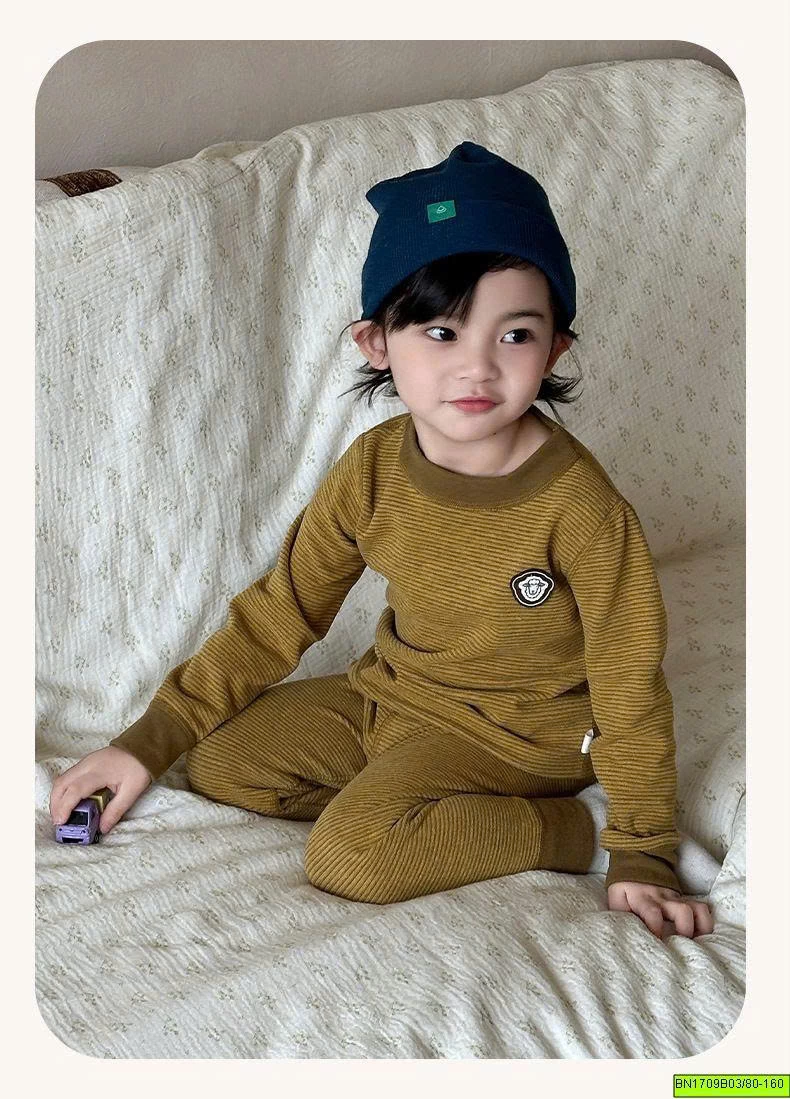 BỘ NỈ DÀI TAY CHO BÉ