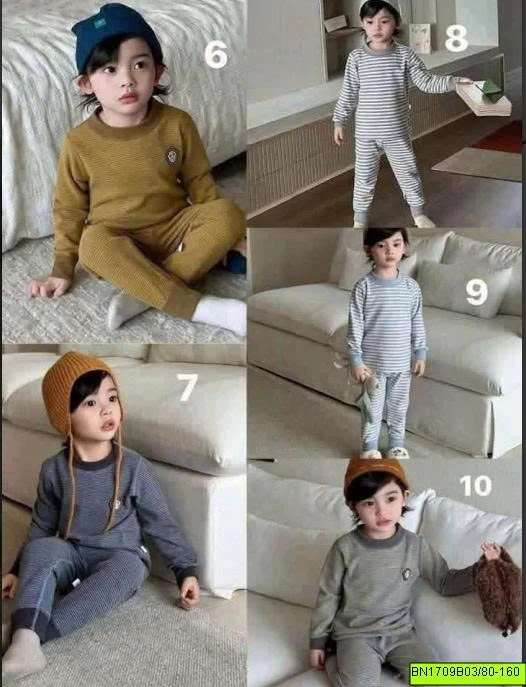 BỘ NỈ DÀI TAY CHO BÉ