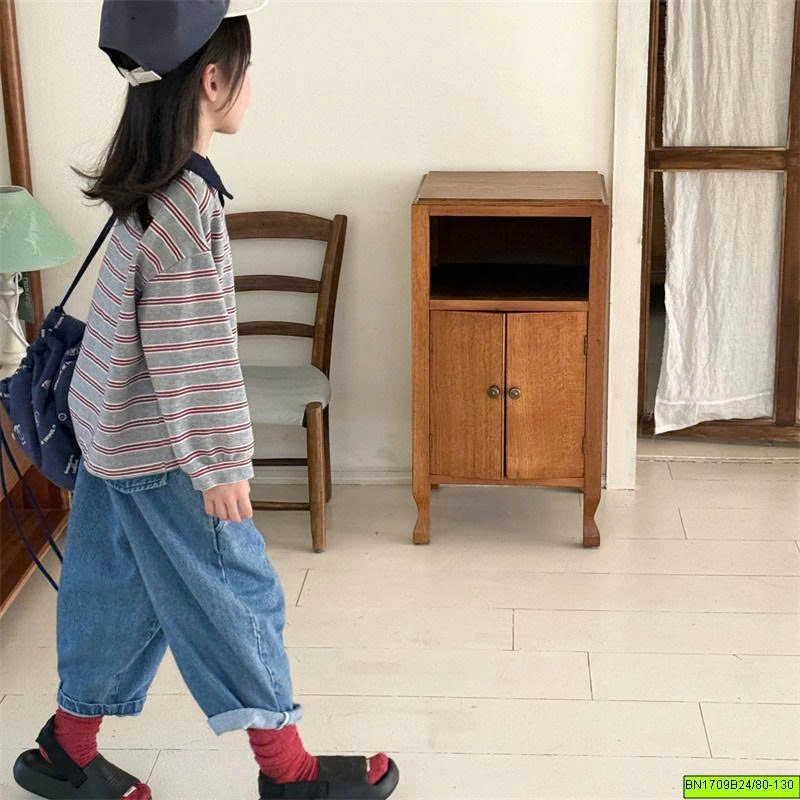 ÁO POLO KẺ SỌC CỔ BẺ ADBABY
