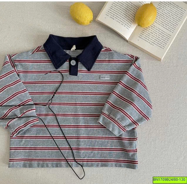 ÁO POLO KẺ SỌC CỔ BẺ ADBABY