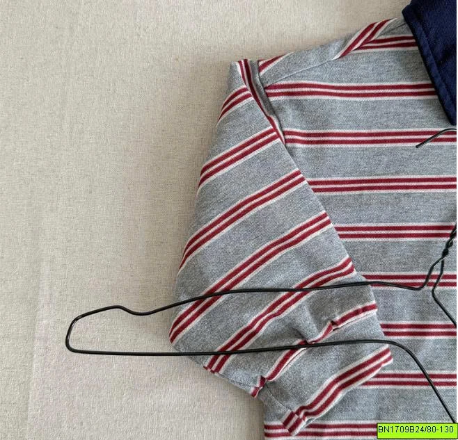 ÁO POLO KẺ SỌC CỔ BẺ ADBABY