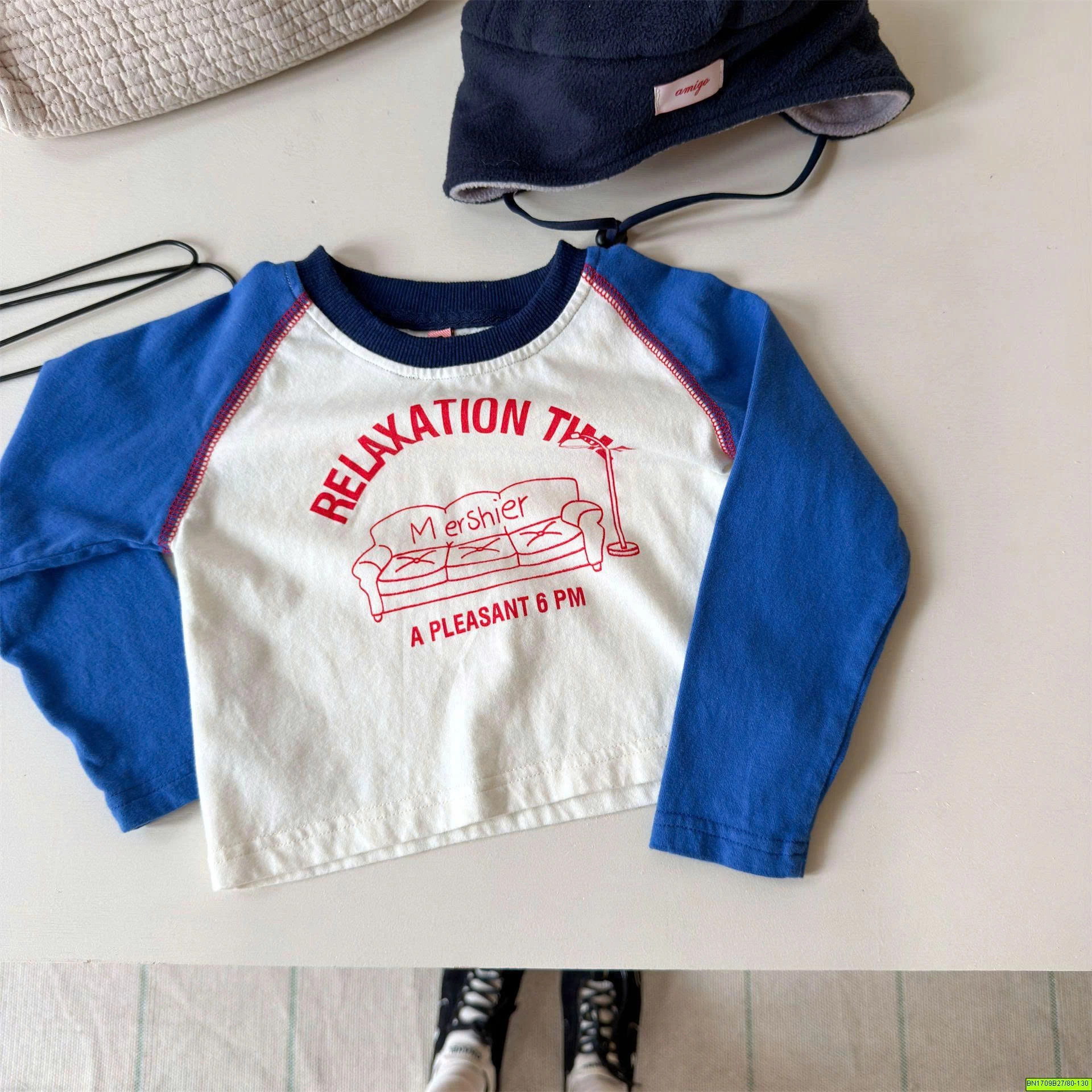 ÁO THUN DÀI TAY PHỐI MÀU BÉ ADBABY