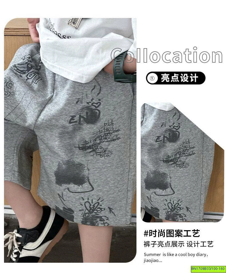 QUẦN SHORT COTTON IN HÌNH