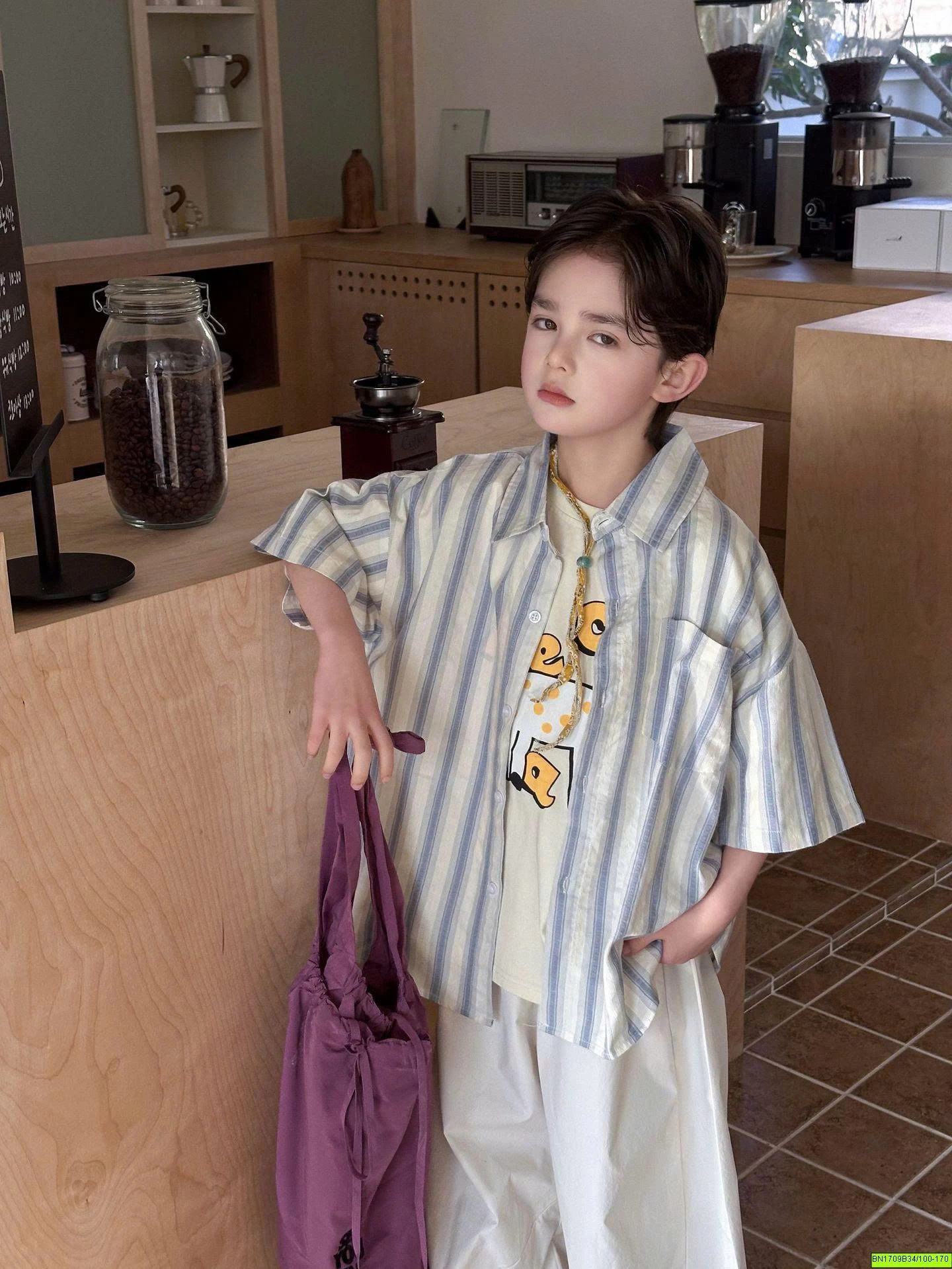 ÁO SƠ MI SỌC XANH