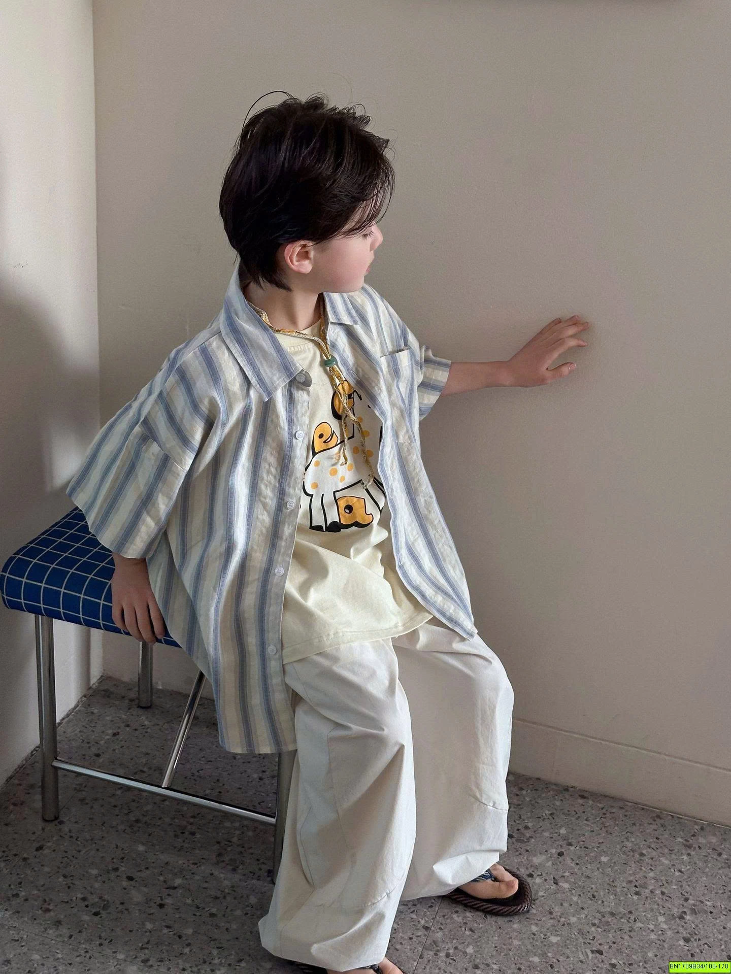 ÁO SƠ MI SỌC XANH