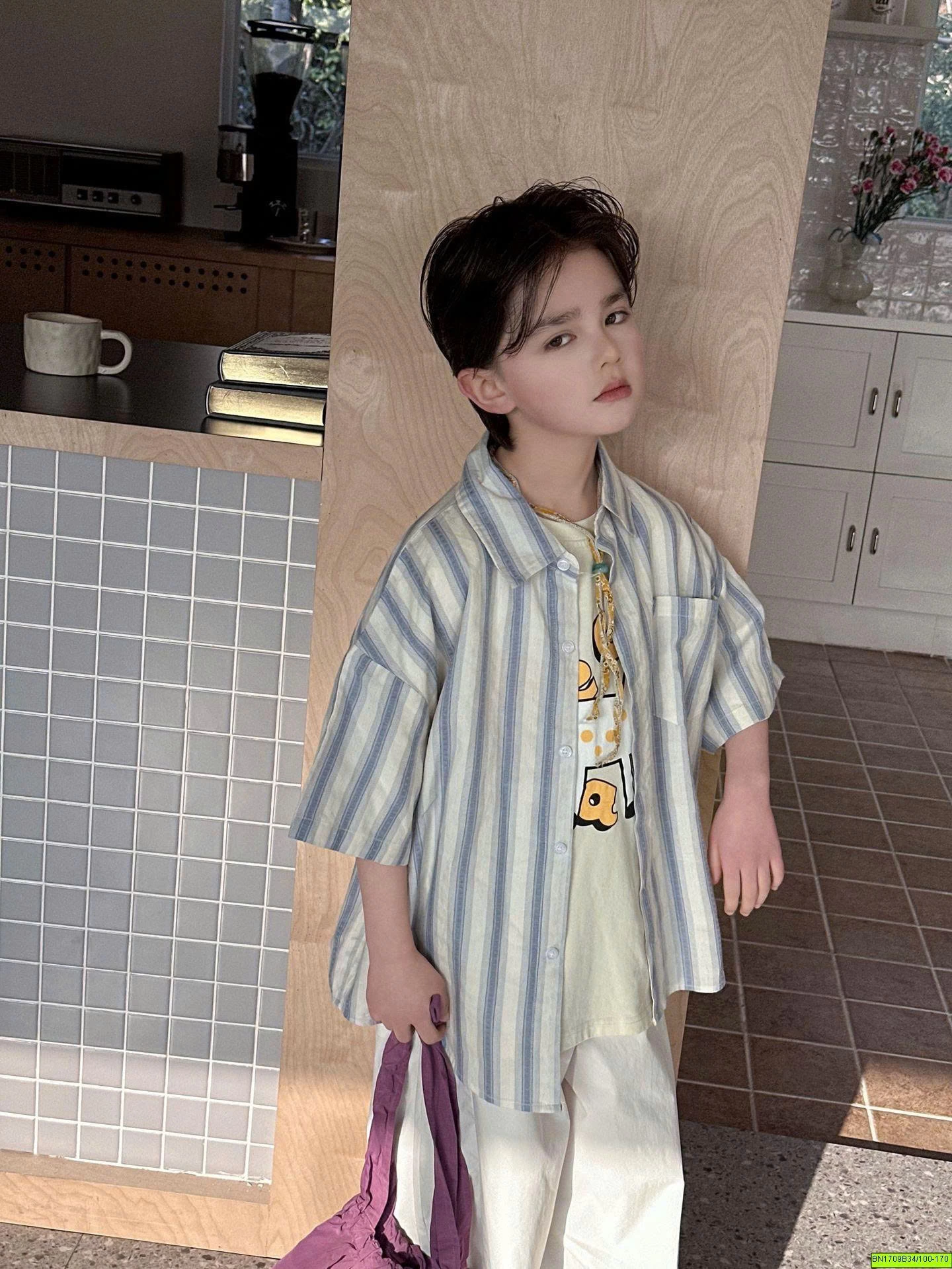 ÁO SƠ MI SỌC XANH