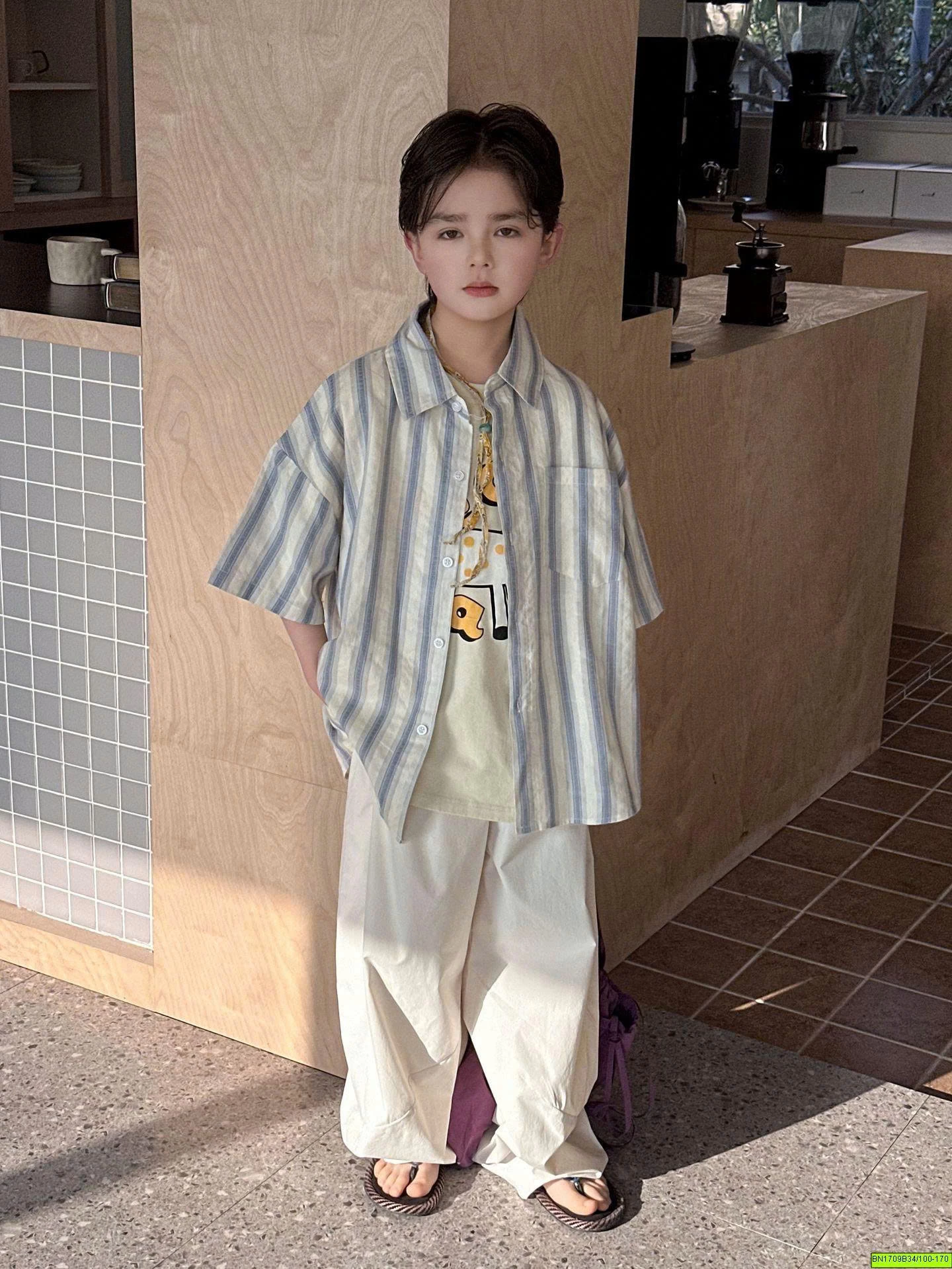 ÁO SƠ MI SỌC XANH