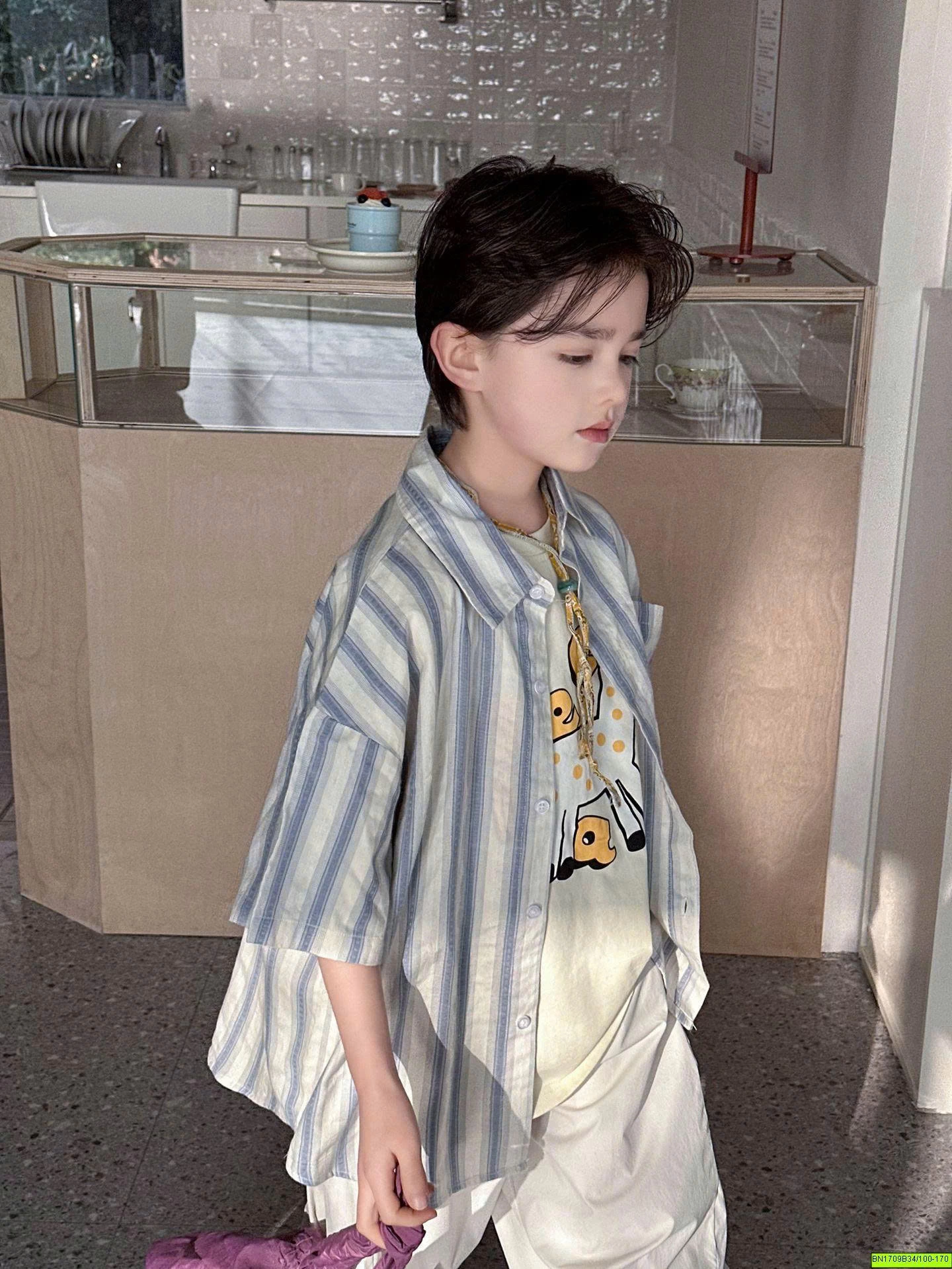 ÁO SƠ MI SỌC XANH