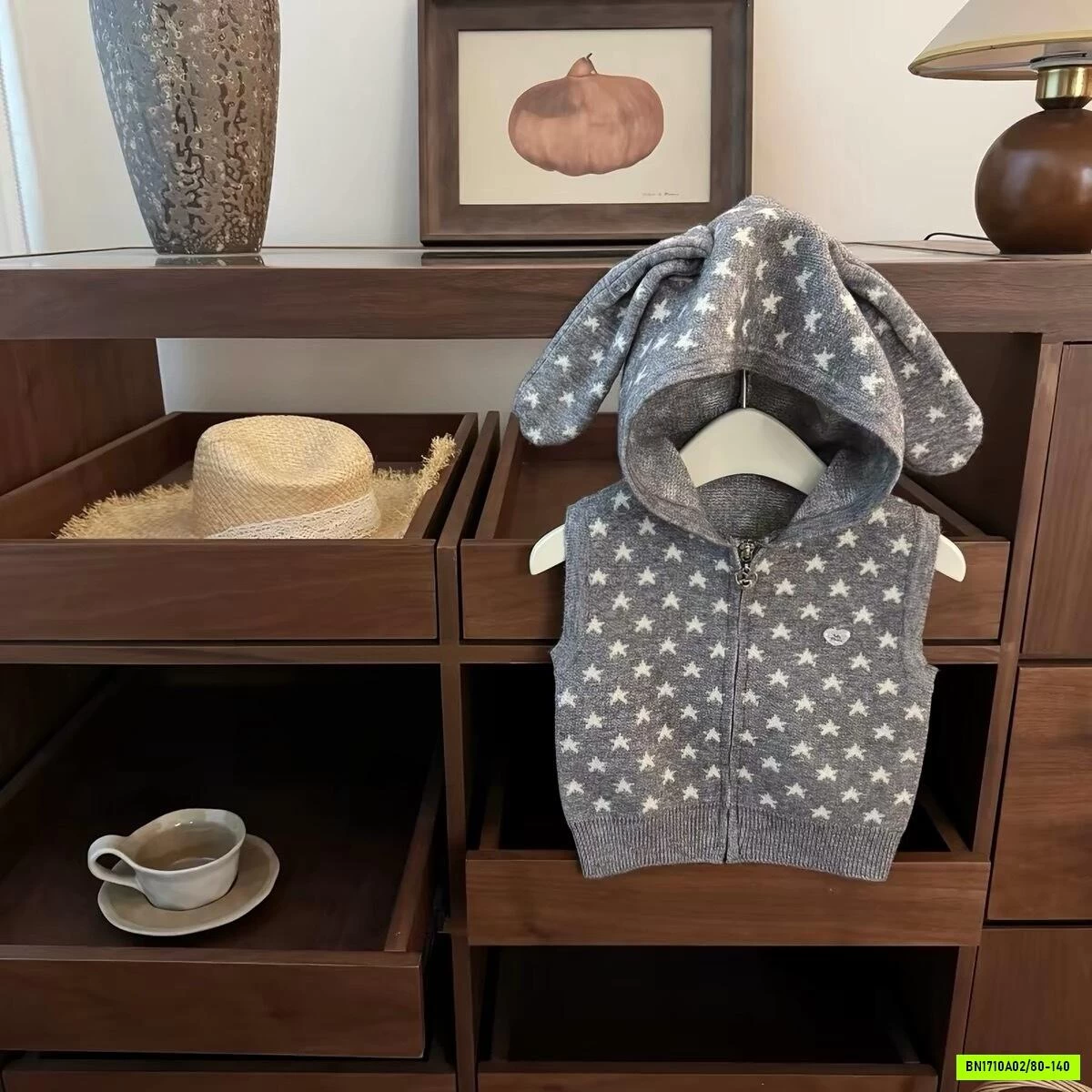 KHOÁC GILE LEN TAI THỎ NINGLI