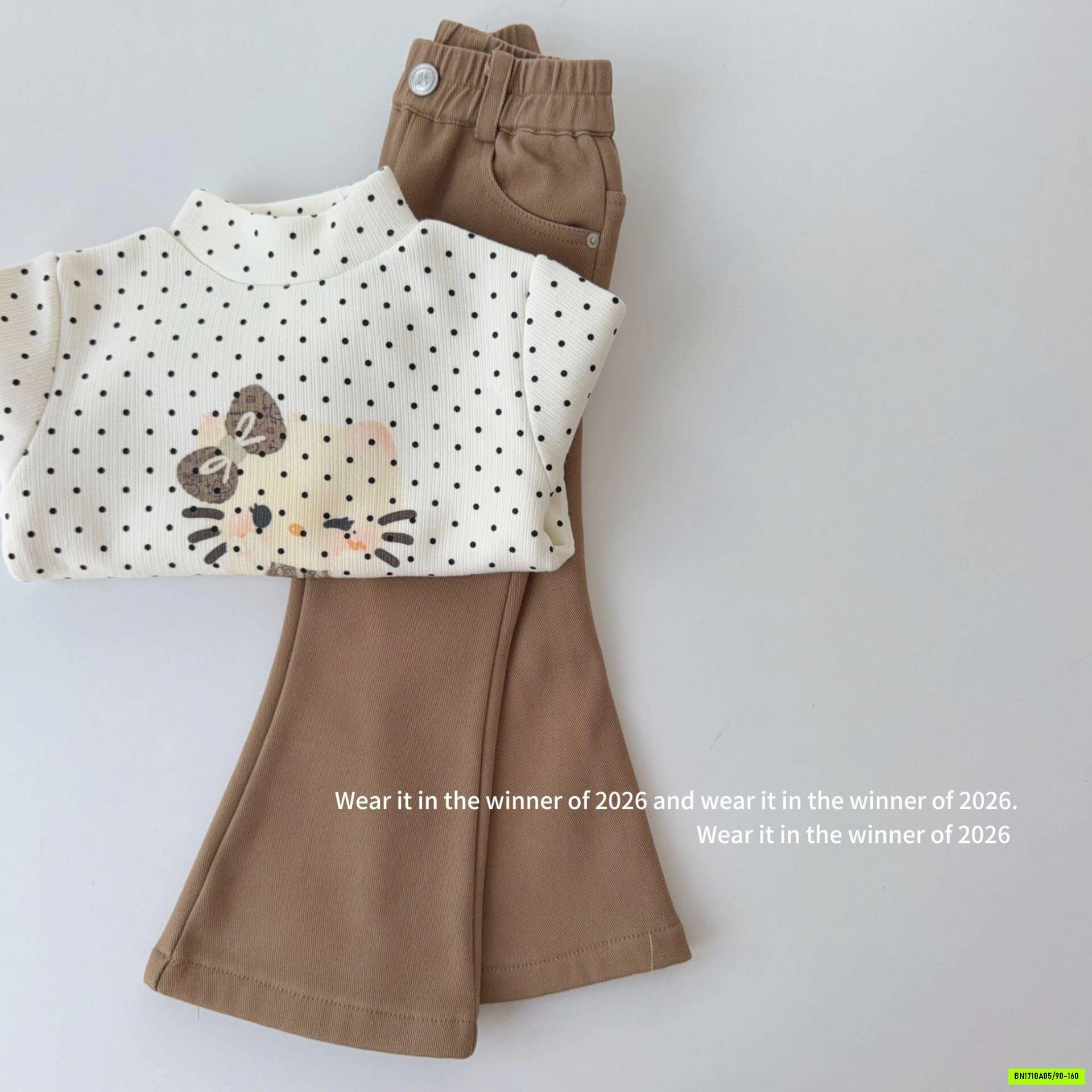 ÁO GIỮ NHIỆT CHẤM BI LÓT NHUNG T&QKIDS