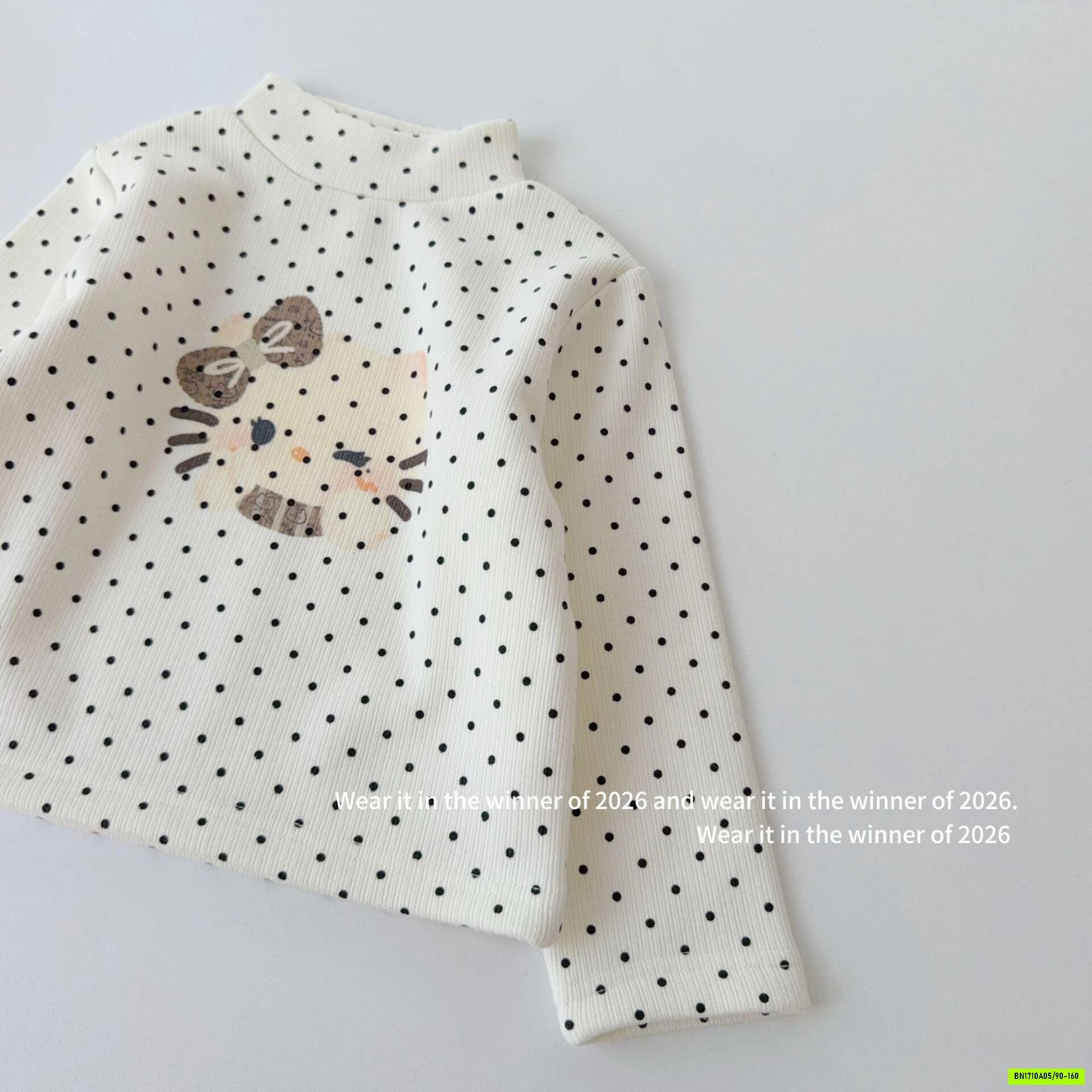 ÁO GIỮ NHIỆT CHẤM BI LÓT NHUNG T&QKIDS