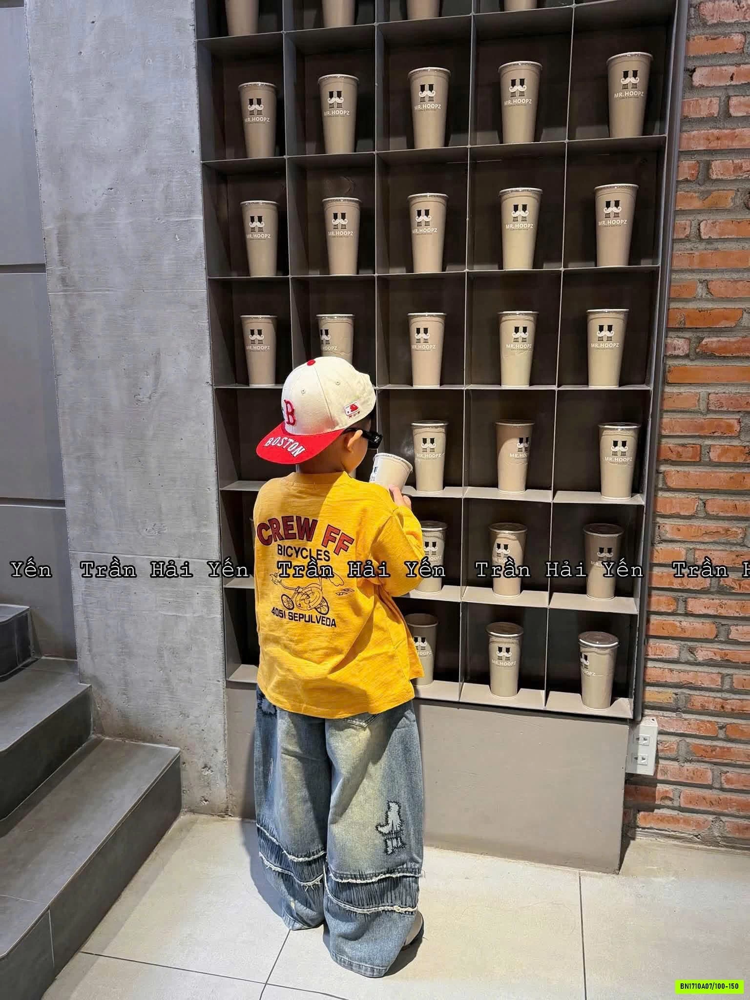 SÉT ÁO VÀNG MIX JEANS CÁ TÍNH