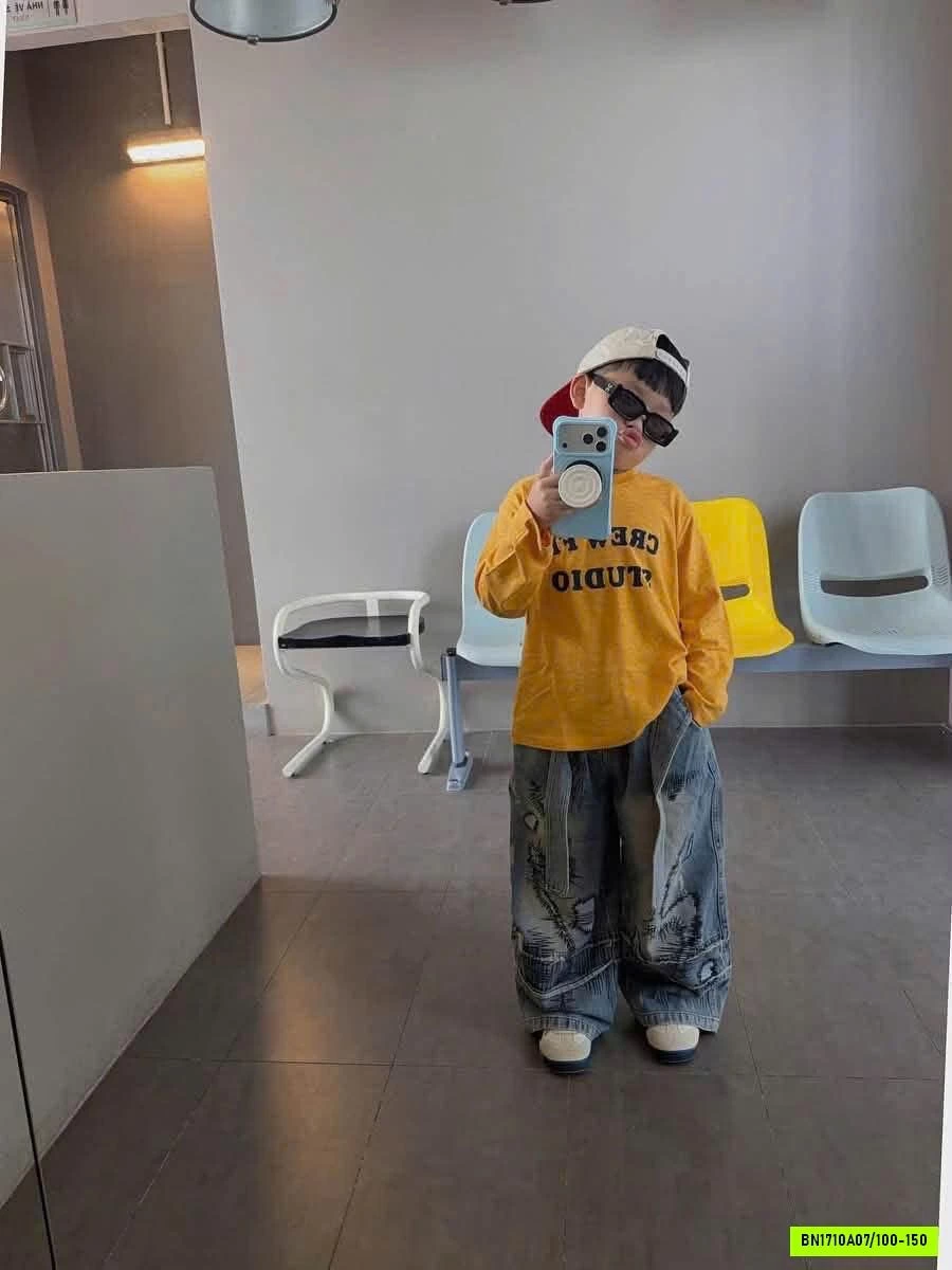 SÉT ÁO VÀNG MIX JEANS CÁ TÍNH