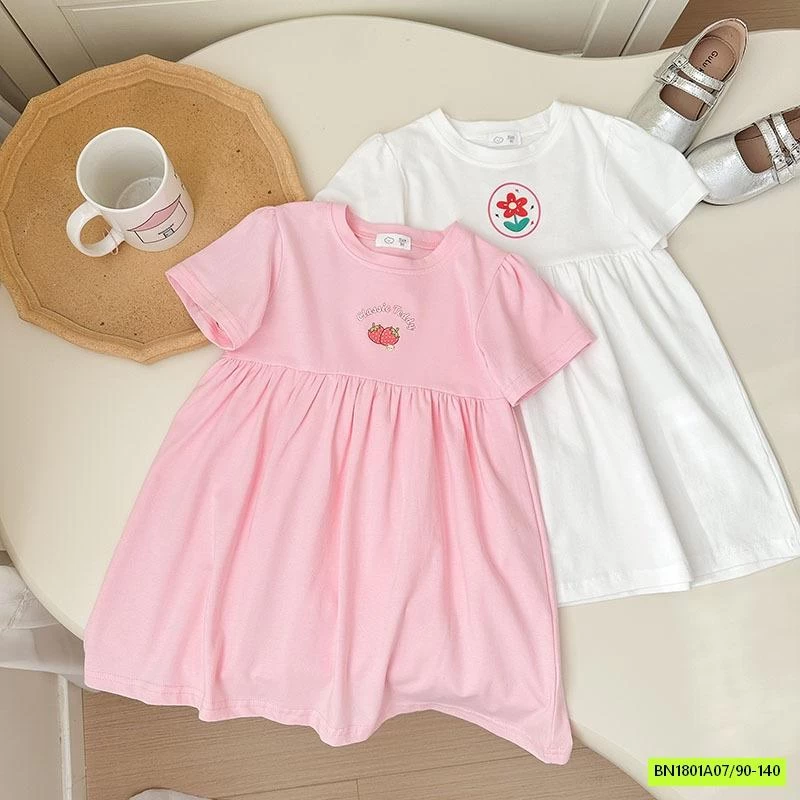 ĐẦM SUÔNG COTTON CỔ TRÒN