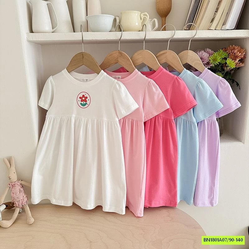 ĐẦM SUÔNG COTTON CỔ TRÒN