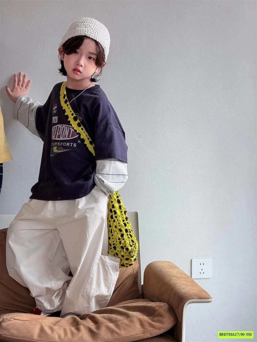 ÁO THUN GIẢ 2 LỚP TAY KẺ