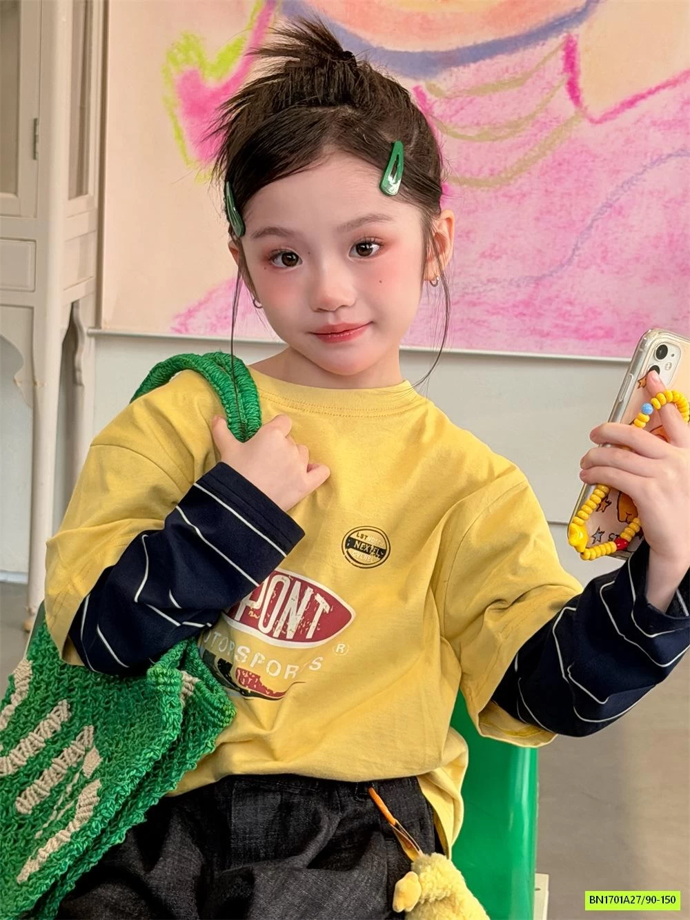 ÁO THUN GIẢ 2 LỚP TAY KẺ