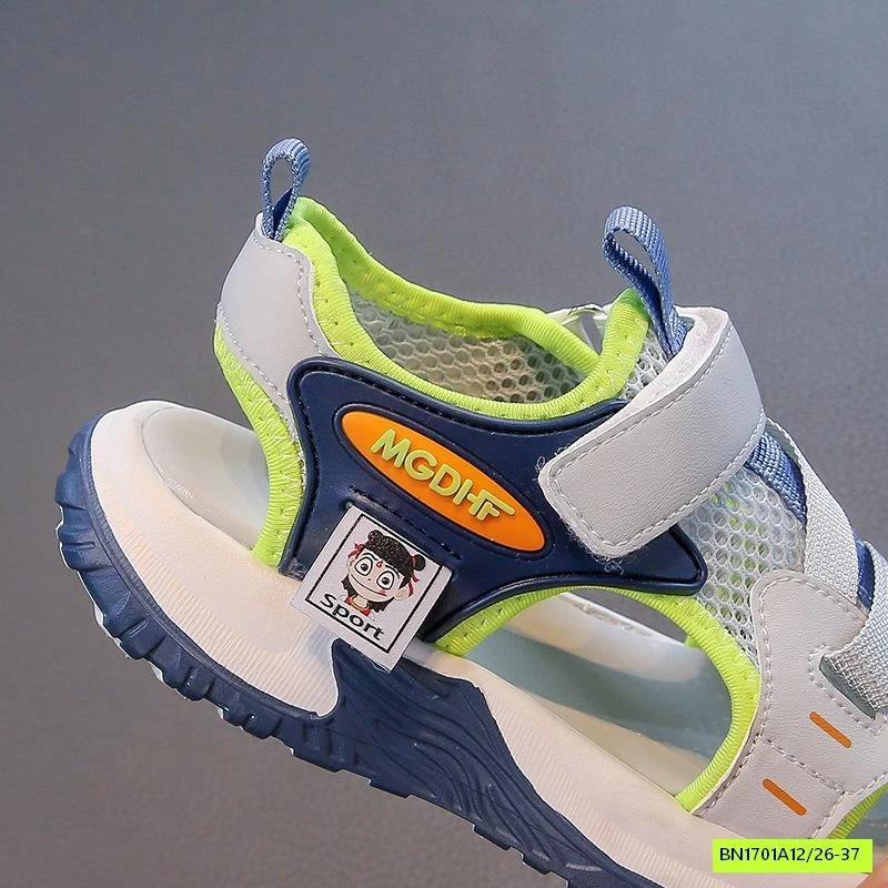 SANDAL LƯỚI BỊT MÕM QUAI DÁN