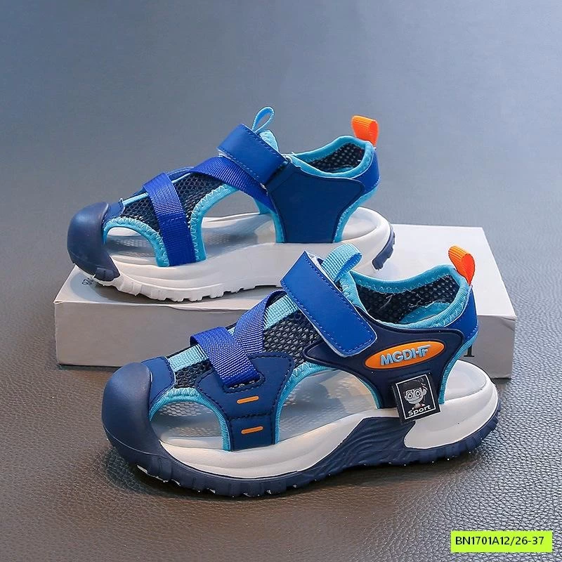 SANDAL LƯỚI BỊT MÕM QUAI DÁN